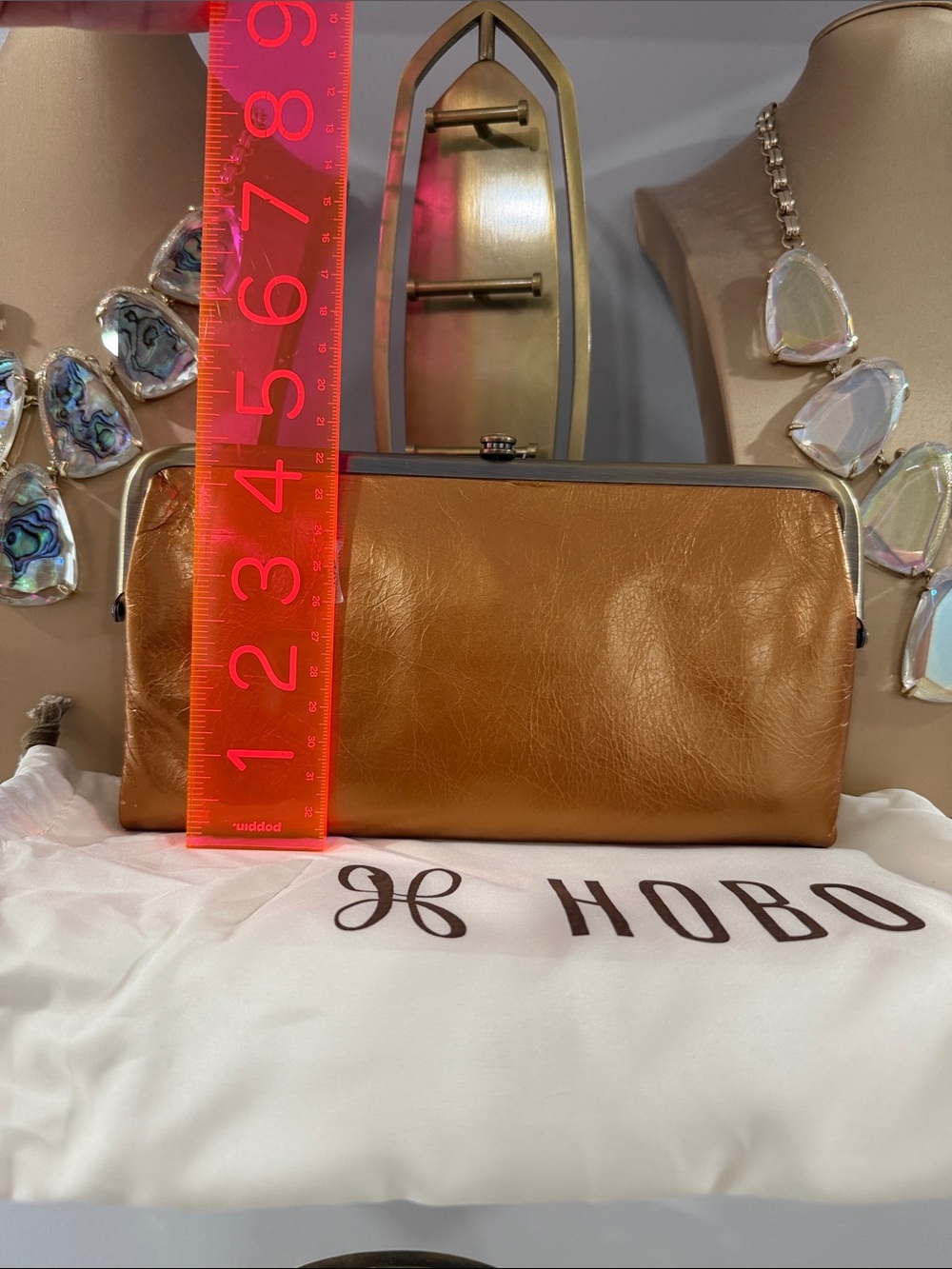 Hobo Lauren Clutch Wallet - New - Metallic Penny - Picture 12 of 17